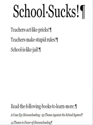 school blows poster